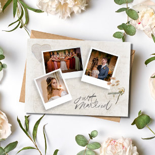 Scrapbook 3 Foto Wedding Danke Karte