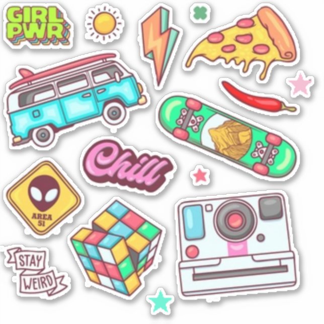 Scrapbook Aufkleber (Vorderseite)