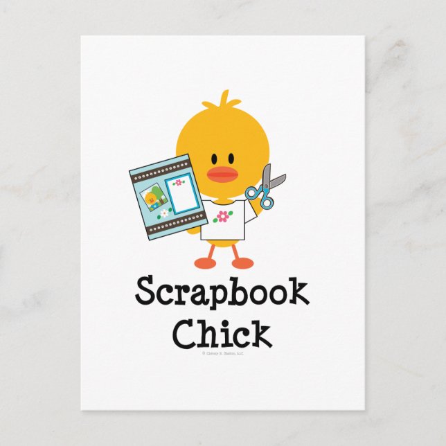 Scrapbook Chick Postkarten (Vorderseite)