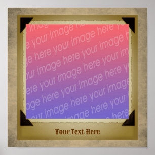 Scrapbook Frame erstellen Sie Ihr eigenes Foto Poster