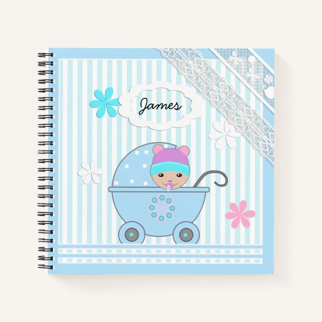 Scrapbook für Junge, Foto-Album für Junge Notizbuch (Vorderseite)