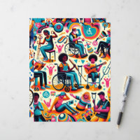 Scrapbook Paper "Menschen mit Behinderungen"