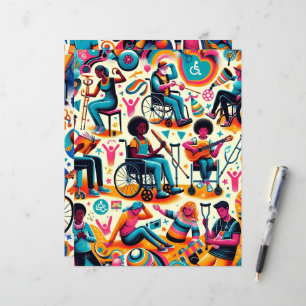 Scrapbook Paper "Menschen mit Behinderungen"