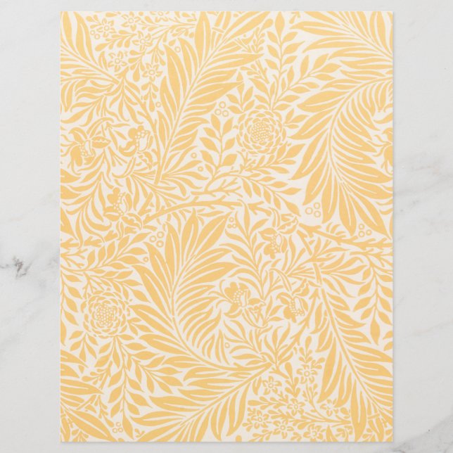 SCRAPBOOK PAPIER : WILLIAM MORRIS : LARKSPUR (Vorderseite)