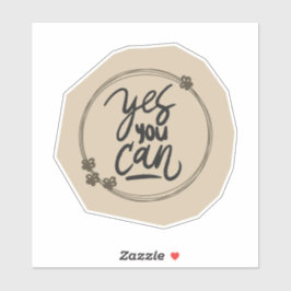 Scrapbook Style Motivation Quote Stickers Aufkleber