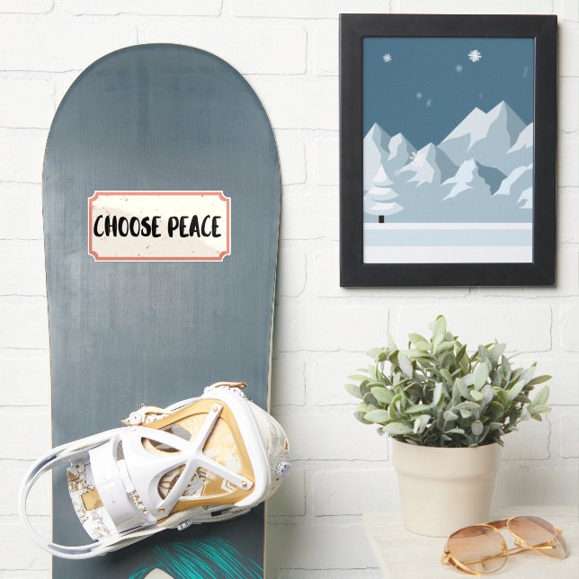 Scrapbook Style Motivation Quote Stickers Aufkleber (Snowboard)