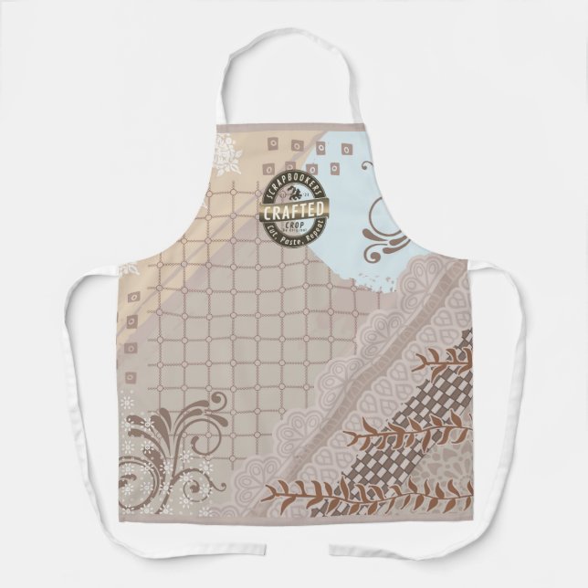 Scrapbookers Cut Paste Repeat Schürze (Vorderseite)