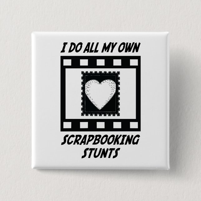 Scrapbooking Bremsungen Button (Vorderseite)