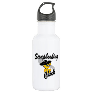 Scrapbooking Chick #4 Trinkflasche