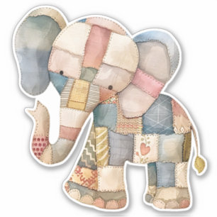 Scrapbooking Elephant Sticker