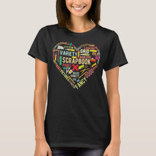Scrapbooking Herz Crafting Hobby T-Shirt
