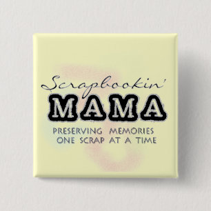 Scrapbooking Mutter Tshirts und Geschenke Button