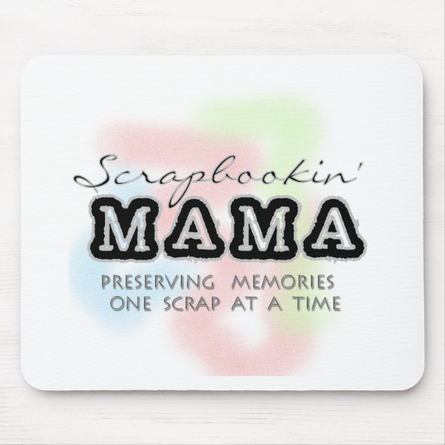 Scrapbooking Mutter Tshirts und Geschenke Mousepad (Vorne)