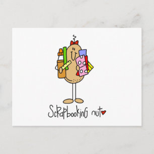 Scrapbooking-Nuss-T-Shirts und Geschenke Postkarte