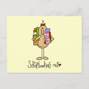 Scrapbooking-Nuss-T-Shirts und Geschenke Postkarte
