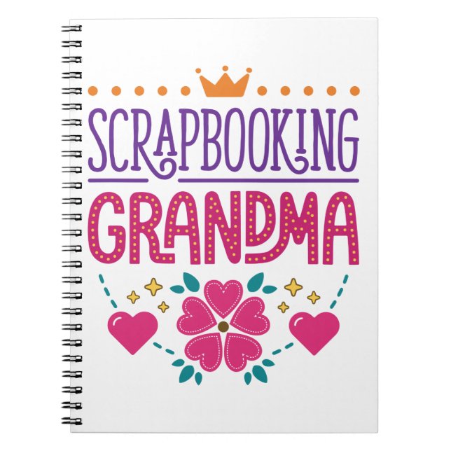 Scrapbooking Oma Notizblock (Vorderseite)