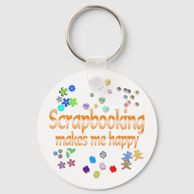 Scrapbooking Schlüsselanhänger (Vorderseite)