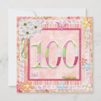 Scrapbooking zum 105. Geburtstag Einladung