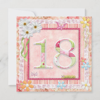 Scrapbooking zum 18. Geburtstag Einladung