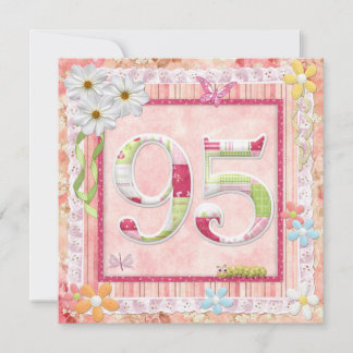 Scrapbooking zum 95. Geburtstag Einladung