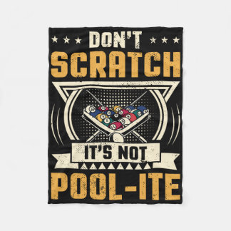 Scratch seine nicht-Pool-Snooker Billard Pl Fleecedecke