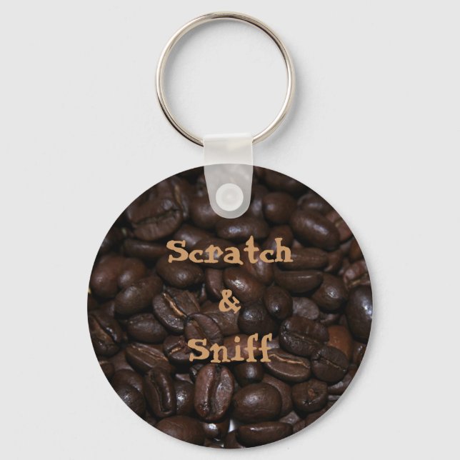 Scratch & Sniff Coffee Schlüsselanhänger (Vorderseite)