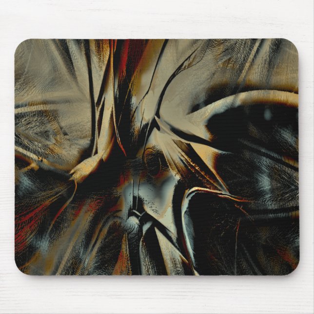Scratched dunkle Satin Textur gerümmelt virtuelles Mousepad (Vorne)