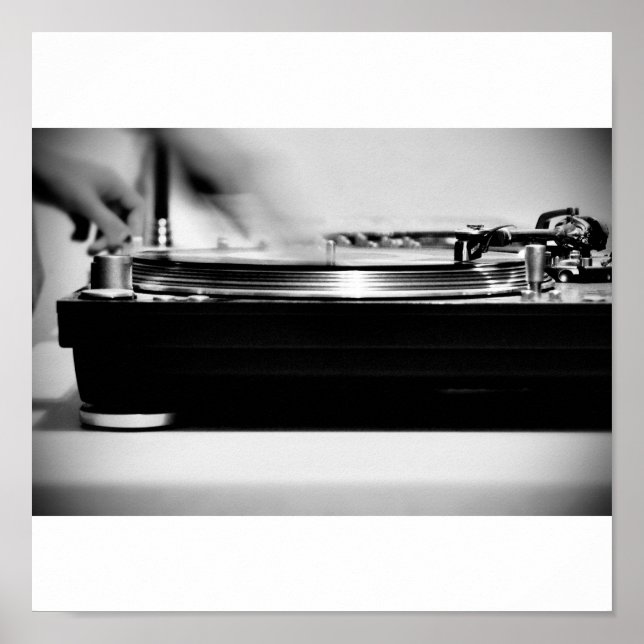 Scratchin' auf der Turntable Poster (Vorne)