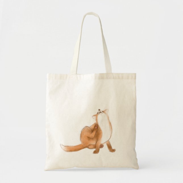 Scratching fox tragetasche (Vorne)