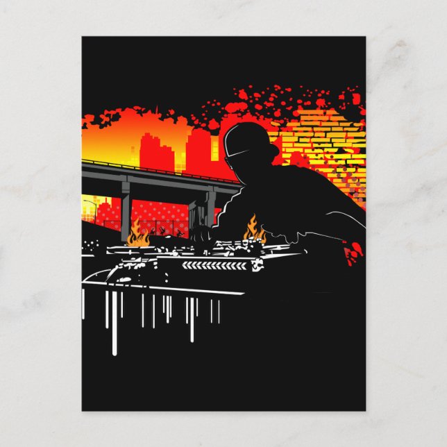 Scratching Hits Postkarte (Vorderseite)