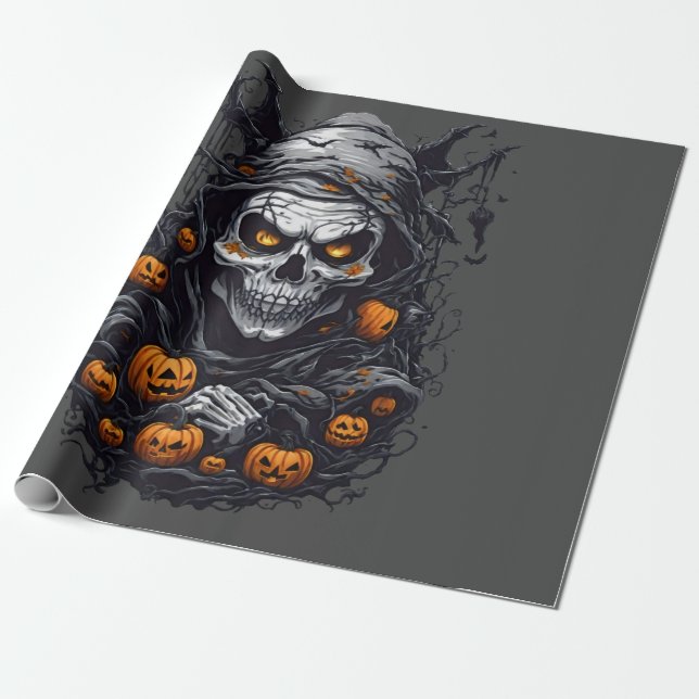 Scray Halloween Geschenkpapier (Ungerollt)