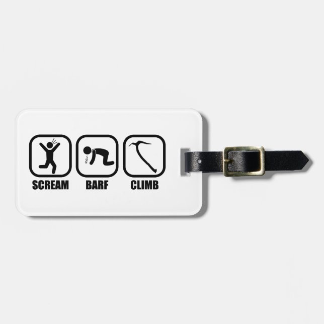 Scream Barf Climb Gepäckanhänger (Vorderseite horizontal)