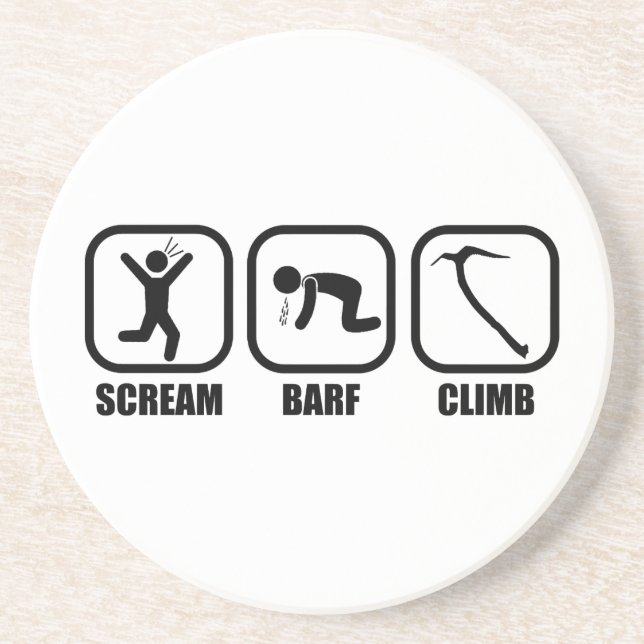Scream Barf Climb Getränkeuntersetzer (Vorne)