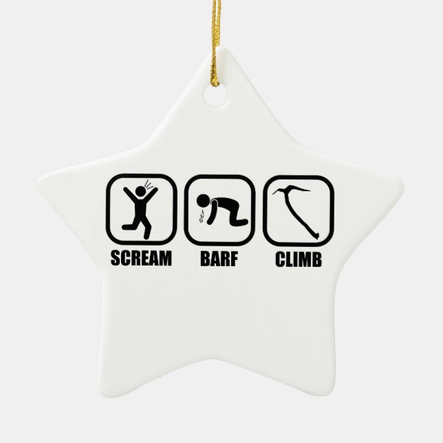 Scream Barf Climb Keramik Ornament (Vorne)