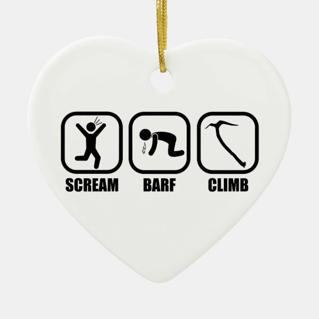 Scream Barf Climb Keramik Ornament (Vorne)