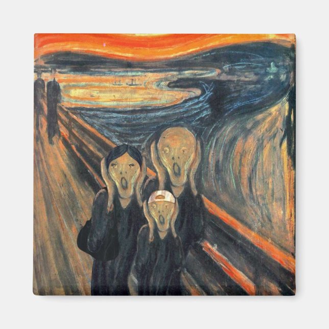 'Scream Family' Magnet (Vorne)