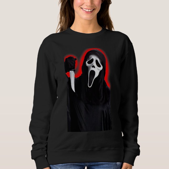 Scream Ghostface Horror Graphic Sweatshirt (Vorderseite)