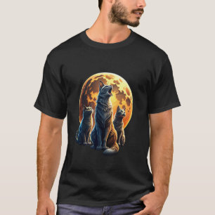 Screaming Cats Meme Kitten Drei Katze Heult Den Mo T-Shirt