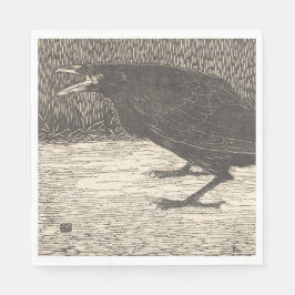 Screaming Crow (von Jan Mankes) Serviette