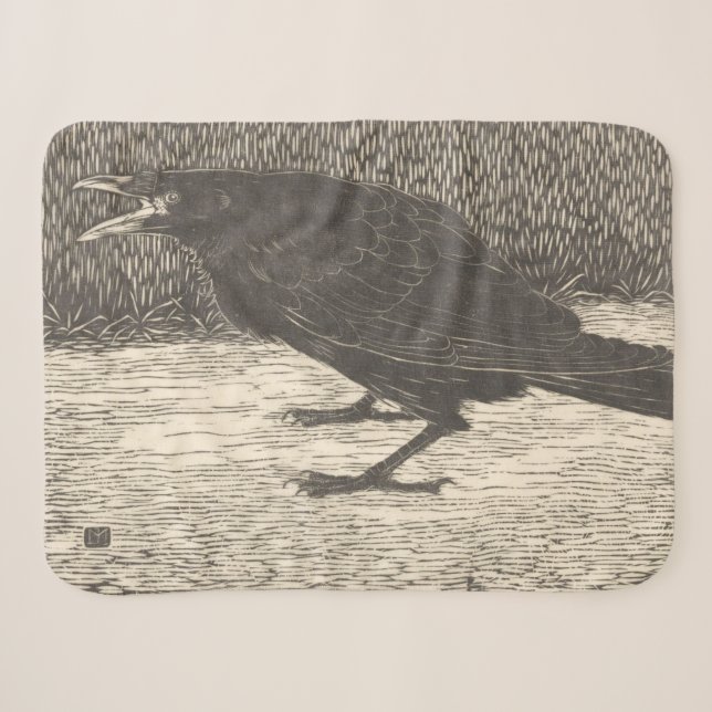Screaming Crow (von Jan Mankes) Sherpadecke (Vorderseite (Horizontal))