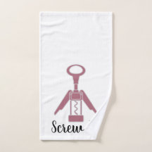 "Scree it" Weinöffnung Küche Handtuch