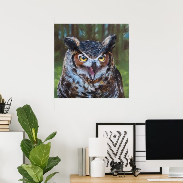 Screeching Archival Museum Quality Print Poster (Heimbüro)