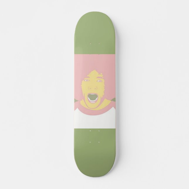 Screeming Afro Skateboard (Vorne)