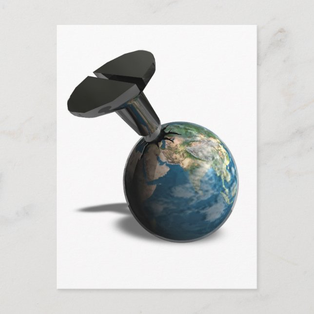 Screening Earth Postcard Postkarte (Vorderseite)