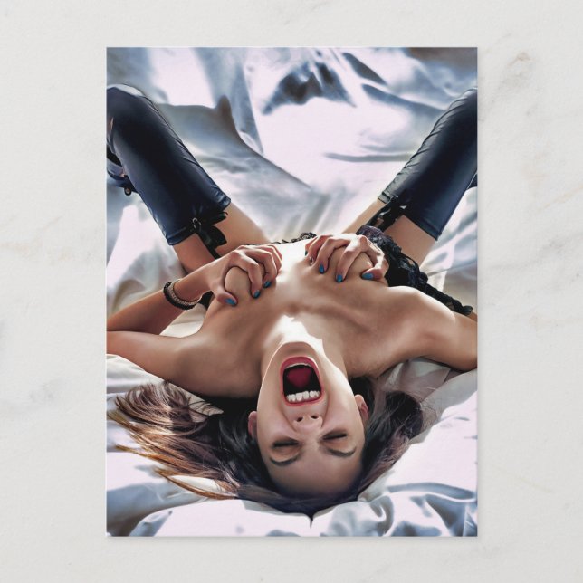 Screening Hot Wild Women Art Fotografie Postkarte (Vorderseite)