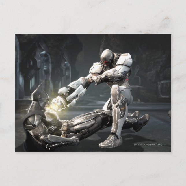 Screenshot: Batman vs Cyborg Postkarte (Vorderseite)
