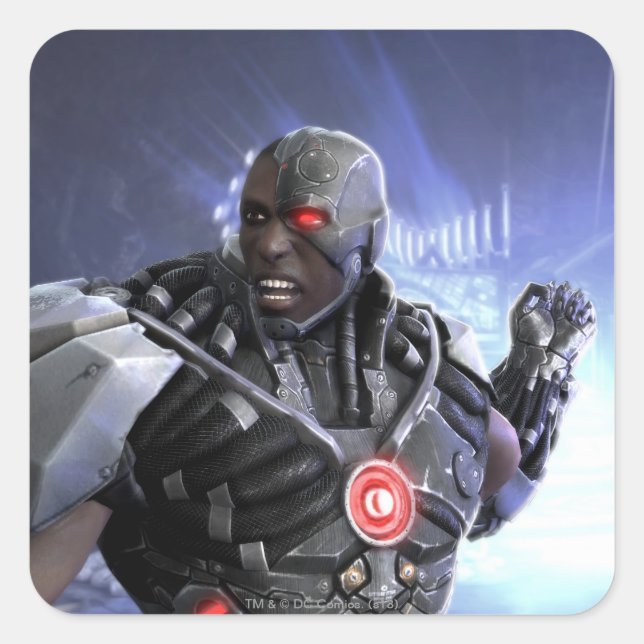 Screenshot: Cyborg 2 Quadratischer Aufkleber (Vorderseite)