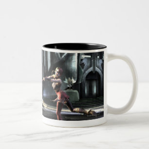 Screenshot: Cyborg gegen Harley Zweifarbige Tasse