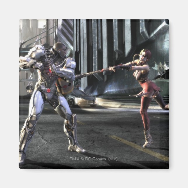Screenshot: Cyborg vs Harley Magnet (Vorne)