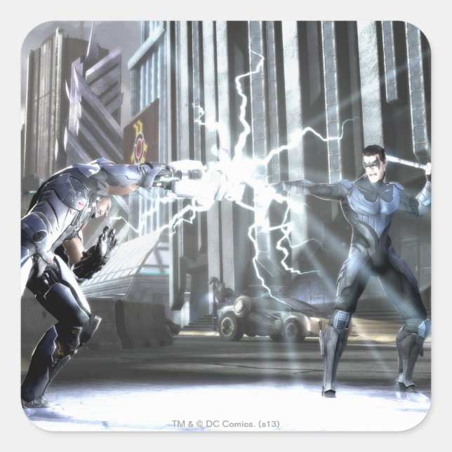 Screenshot: Cyborg vs Nightseeing 4 Quadratischer Aufkleber (Vorderseite)